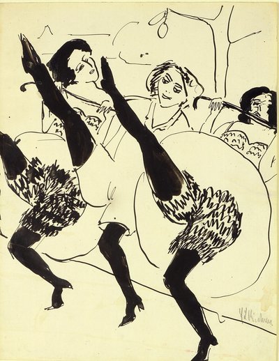 Hamburg Dancers by Ernst Ludwig Kirchner